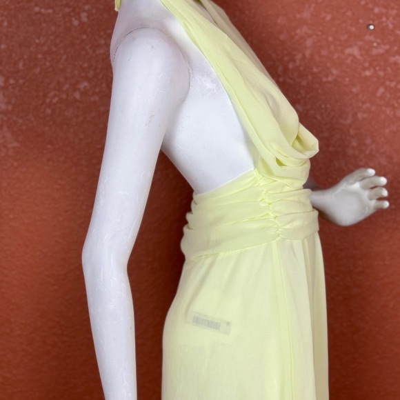Peppermayo Light Yellow Chiffon Dress Size 2. E68 - Picture 3 of 14
